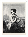 Italian Girl at a Fountain by Anonymous
