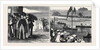 Henley Regatta; Left: The Henley Shower, Right: View of the Course from the Lawn by Anonymous