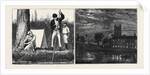 Henley Regatta; Left: Fishing for Our Last Bit of Soap, Right: The Finish by Anonymous