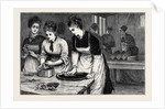National Training School of Cookery at South Kensington: Morning, in the Scullery by Anonymous