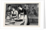 National Training School of Cookery at South Kensington: Morning, in the Scullery by Anonymous