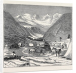 The King of Italy's Hunting Quarters in the Aosta Valley: Encampment of Valmiana, Near Cogne by Anonymous