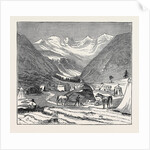 The King of Italy's Hunting Quarters in the Aosta Valley: Encampment of Valmiana, Near Cogne by Anonymous