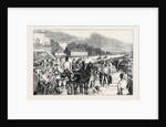 Camp Life at the Curragh: The Irish Derby, the Preparatory Gallop, August 1, 1874 by Anonymous