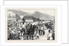 Camp Life at the Curragh: The Irish Derby, the Preparatory Gallop, August 1, 1874 by Anonymous