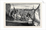 Rounding the Committee Steamer, a Sketch at a Thames Sailing Barge Match, August 1, 1874 by Anonymous