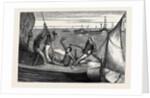 Rounding the Committee Steamer, a Sketch at a Thames Sailing Barge Match, August 1, 1874 by Anonymous