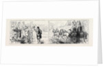Left: The Old Bore Who Always Appears at Luncheon Time, Right: Home on Cousin Tom's Coach; Goodwood Races, a Ladies' Day, August 8, 1874 by Anonymous