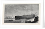The Attempt to Launch the Ironclad Independencia Built for the Brazilian Government, August 15, 1874 by Anonymous