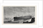 The Attempt to Launch the Ironclad Independencia Built for the Brazilian Government, August 15, 1874 by Anonymous