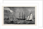 The Prohibition of Coolie Traffic by the Portuguese Government, American Clippers Used to Convey Coolies Lying Idle in Macao Roads by Anonymous