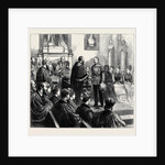 Presentation of a Sword to Sir Garnet Wolsely by the City Corporation: The Ceremony at the Guildhall, October 31, 1874 by Anonymous