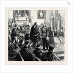 Presentation of a Sword to Sir Garnet Wolsely by the City Corporation: The Ceremony at the Guildhall, October 31, 1874 by Anonymous