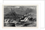 The Recent Gale, Wreck of the Steamer Chusan Off Ardrossan Harbour by Anonymous