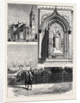 Scene of the Cawnpore Massacre of 1857, Memorial Building and Gardens, the Memorial Church, Marochetti's Monument Over the Well by Anonymous