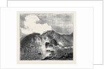 View of Great Crater, Vulcano, from the Sea, with Residence and Works by Anonymous