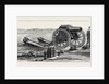 A 46 Cwt. Howitzer on Its Platform, with Temporary Expedient of Inclined Planks by Anonymous