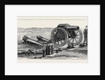 A 46 Cwt. Howitzer on Its Platform, with Temporary Expedient of Inclined Planks by Anonymous