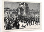 War Preparations at Portsmouth: The Marines Leaving Forton Barracks by Anonymous