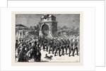 War Preparations at Portsmouth: The Marines Leaving Forton Barracks by Anonymous