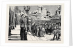 The Scots Guards Marching Through the Grand Square, Alexandria, on Their Way to the Front by Anonymous