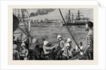 The Occupation of the Suez Canal: with the Grenadier Guards on Board the Batavia: British War Vessels and Transports Leaving Alexandria, August 19 by Anonymous