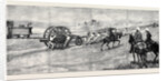 Blue-Jackets from H.M.S. Inconstant Hauling Into Position at Ramleh a 7-Ton Gun on a Sling Waggon by Anonymous