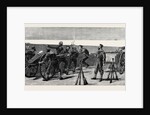 Placing a Gatling Gun in Fort Royal, Port Said, to Command the Approach from the Arab Town by Anonymous