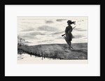 On Guard, a Sunset Sketch on the Canal Bank at Kassassin by Anonymous