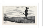 On Guard, a Sunset Sketch on the Canal Bank at Kassassin by Anonymous