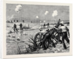 The Fight at Kassassin, September 9, Lieutenant Stanhope and Two Men of the King's Rifles Drowning One of the Enemy's Guns by Anonymous