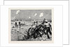 The Fight at Kassassin, September 9, Lieutenant Stanhope and Two Men of the King's Rifles Drowning One of the Enemy's Guns by Anonymous