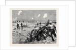 The Fight at Kassassin, September 9, Lieutenant Stanhope and Two Men of the King's Rifles Drowning One of the Enemy's Guns by Anonymous