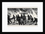 The War in Egypt, the Occupation of Cairo: After the Explosion at the Cairo Railway Station, Soldiers Carrying the Wounded Men of the 60th Rifles by Anonymous