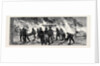 The War in Egypt, the Occupation of Cairo: After the Explosion at the Cairo Railway Station, Soldiers Carrying the Wounded Men of the 60th Rifles by Anonymous