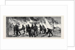 The War in Egypt, the Occupation of Cairo: After the Explosion at the Cairo Railway Station, Soldiers Carrying the Wounded Men of the 60th Rifles by Anonymous