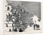 The Recent Campaign in Egypt: The Duke of Connaught Ascending the Pyramid of Cheops, Cairo by Anonymous