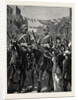 The Royal Horse Guards (Blue) on Their Way to the Albany Street Barracks by Anonymous