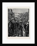 The Royal Horse Guards (Blue) on Their Way to the Albany Street Barracks by Anonymous