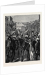 The Royal Horse Guards (Blue) on Their Way to the Albany Street Barracks by Anonymous