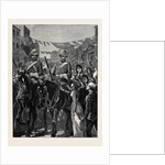 The Royal Horse Guards (Blue) on Their Way to the Albany Street Barracks by Anonymous