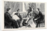 The Approaching Trial of Arabi, the Finding of the Important Papers: An Interview Between Mr. Broadley and Arabi's Son; Mr. A.M. Broadley (First from Left); Mr. Evans (Interpreter) (Fourth from Left); the Hon. Mark Napier (Fifth from Left) by Anonymous