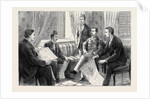The Approaching Trial of Arabi, the Finding of the Important Papers: An Interview Between Mr. Broadley and Arabi's Son; Mr. A.M. Broadley (First from Left); Mr. Evans (Interpreter) (Fourth from Left); the Hon. Mark Napier (Fifth from Left) by Anonymous
