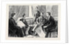 The Approaching Trial of Arabi, the Finding of the Important Papers: An Interview Between Mr. Broadley and Arabi's Son; Mr. A.M. Broadley (First from Left); Mr. Evans (Interpreter) (Fourth from Left); the Hon. Mark Napier (Fifth from Left) by Anonymous