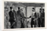 The Return of the Duke of Connaught, the Khedive Taking Leave of His Royal Highness at the Cairo Railway Station, Egypt by Anonymous