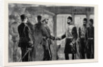 The Return of the Duke of Connaught, the Khedive Taking Leave of His Royal Highness at the Cairo Railway Station, Egypt by Anonymous