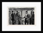 The Return of the Duke of Connaught, the Khedive Taking Leave of His Royal Highness at the Cairo Railway Station, Egypt by Anonymous