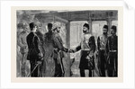 The Return of the Duke of Connaught, the Khedive Taking Leave of His Royal Highness at the Cairo Railway Station, Egypt by Anonymous