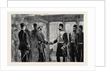 The Return of the Duke of Connaught, the Khedive Taking Leave of His Royal Highness at the Cairo Railway Station, Egypt by Anonymous