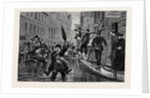 The Recent Disastrous Floods in Germany: A Street Scene in Düsseldorf by Anonymous